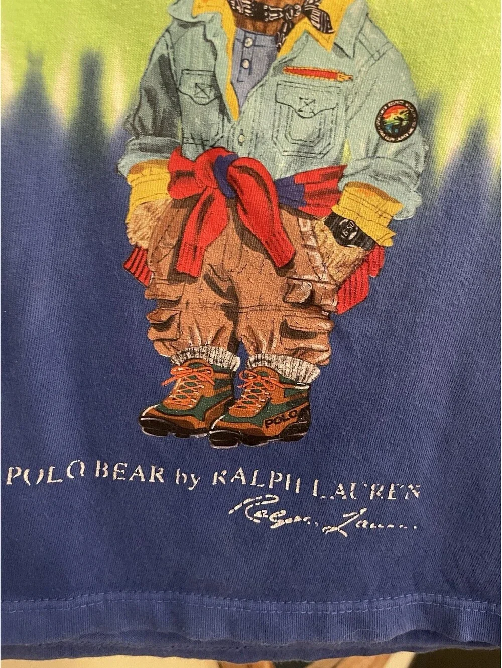 Polo Ralph Lauren Kids 24 Months Polo Bear Graphic Tie-Die T-Shirt